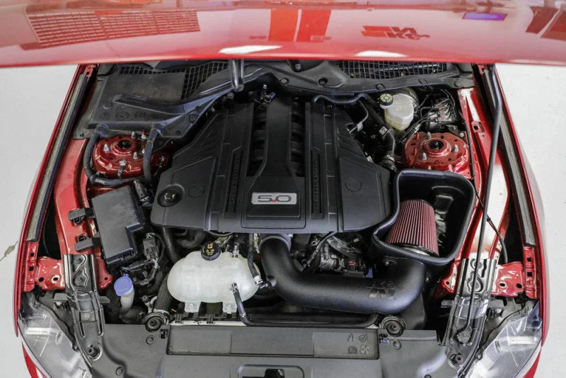 K&N 2018 Ford Mustang GT V8 5.0L F/I AirCharger Performance Intake - Side View