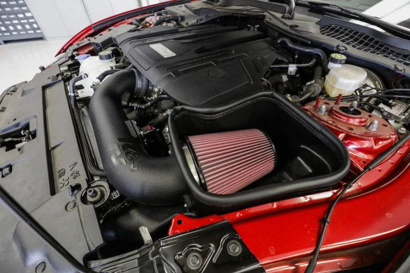 K&N 2018 Ford Mustang GT V8 5.0L F/I AirCharger Performance Intake - Back View