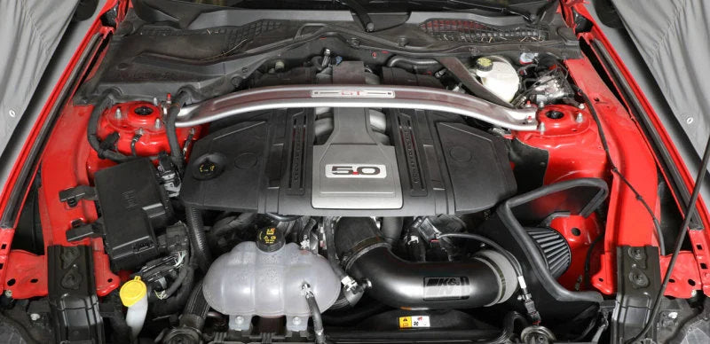 K&N 2018 Ford Mustang GT V8 5.0L F/I Performance Intake Kit - Side View