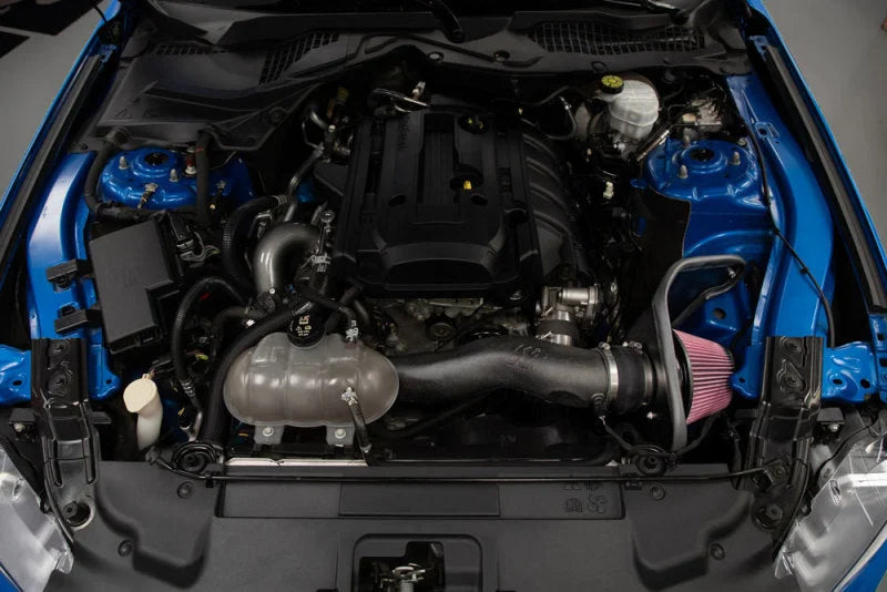 K&N 2018 Ford Mustang L4-2.3L F/I AirCharger Performance Intake - Side View