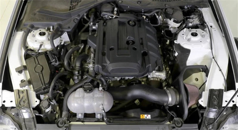K&N 2018 Ford Mustang L4-2.3L F/I AirCharger Performance Intake - Back View