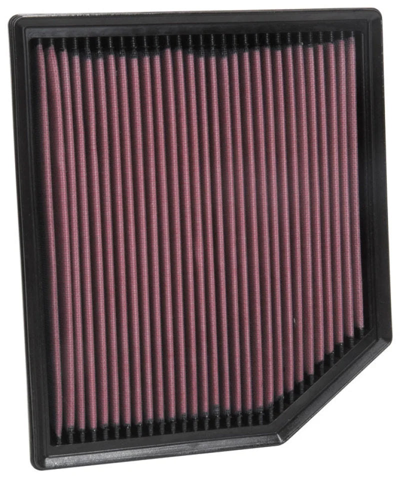 K&N 2018 Jeep Grand Cherokee V8-6.2L F/I Replacement Drop In Air Filter - Side View