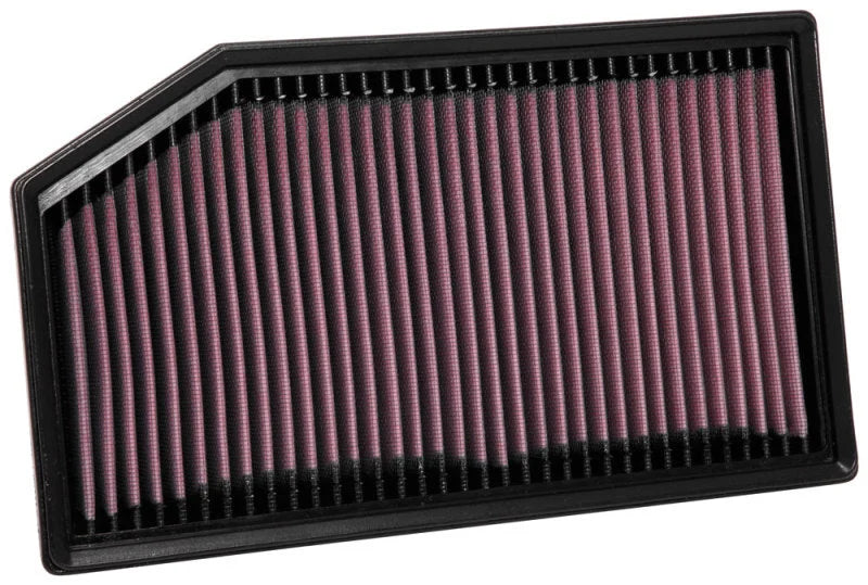 K&N 2018 Jeep Wrangler JL 2.0L/3.6L F/I Drop In Air Filter - Side View