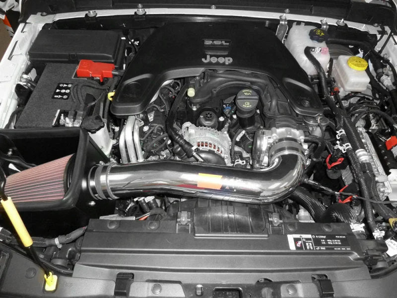 K&N 2018 Jeep Wrangler JL V6-3.6L High Flow Performance Kit - Side View