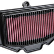 Load image into Gallery viewer, K&amp;N 2018 Kawasaki EX400 Ninja Replacement Air Filter - Side View