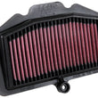 Load image into Gallery viewer, K&amp;N 2018 Kawasaki EX400 Ninja Replacement Air Filter - Back View