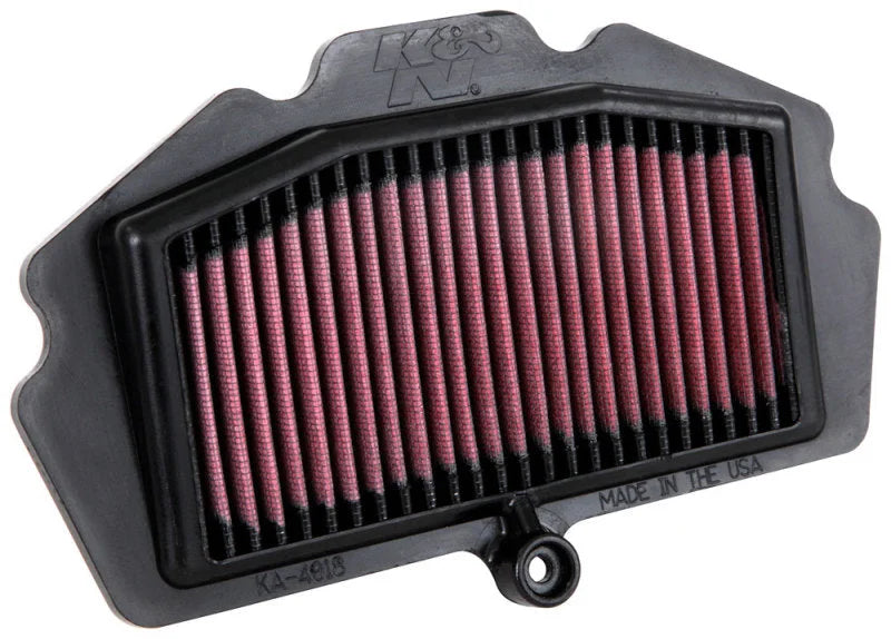 K&N 2018 Kawasaki EX400 Ninja Replacement Air Filter - Back View