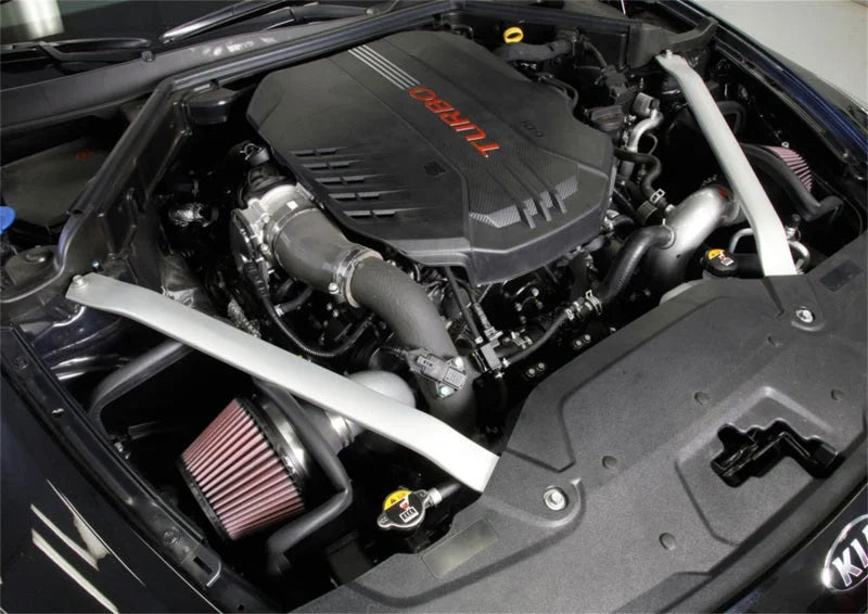 K&N 2018 Kia Stinger 3.3L Turbo Typhoon Air Intake - Side View