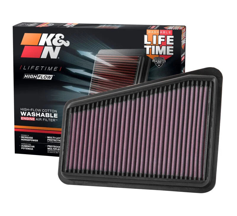 K&N 2018 Kia Stinger GT V6-3.3L Left Side Drop In Air Filter - Additional View 7