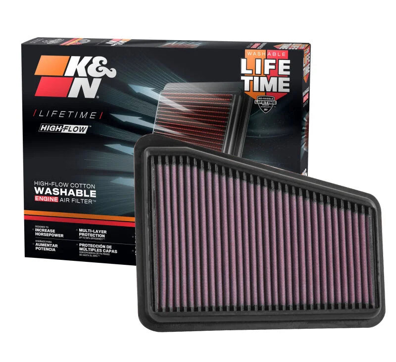 K&N 2018 Kia Stinger GT V6-3.3L Right Side Drop In Air Filter - Additional View 6