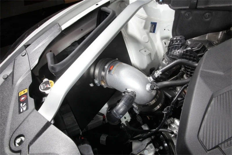 K&N 2018 Kia Stinger L4-2.0L F/I Silver Typhoon Short Ram Intake - Side View