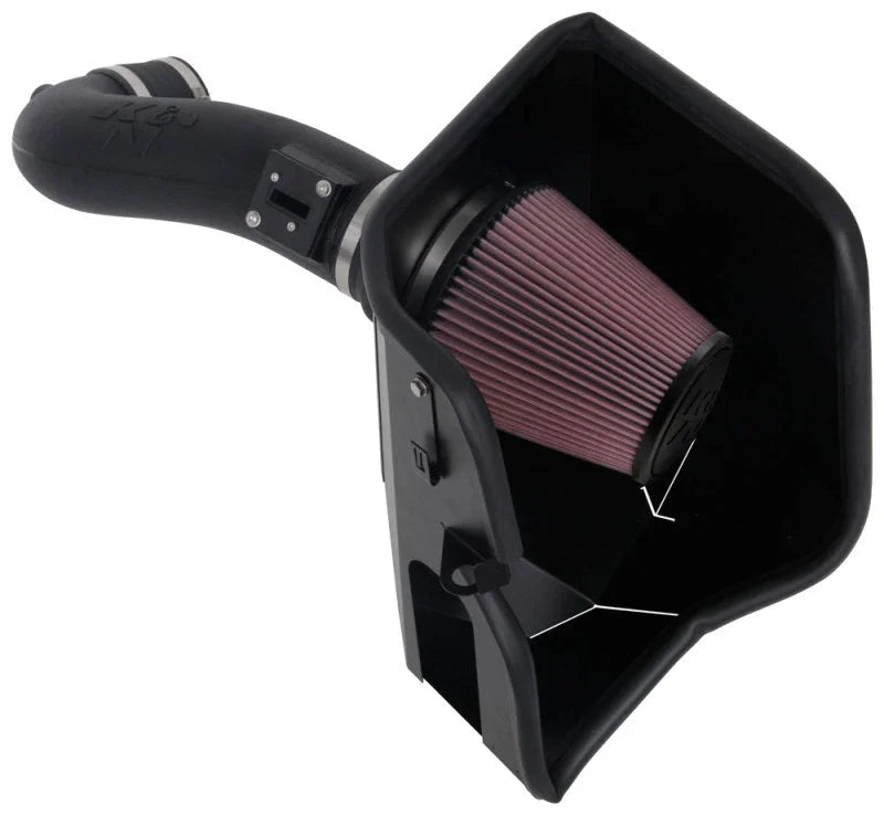 K&N 2019+ Chevrolet 1500 5.3L / 6.2L V8 F/I AirCharger Performance Intake System - Main Product View