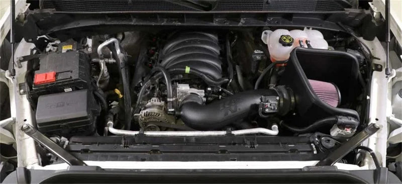 K&N 2019+ Chevrolet 1500 5.3L / 6.2L V8 F/I AirCharger Performance Intake System - Side View