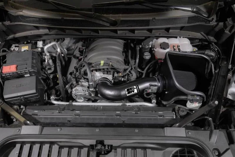 K&N 2019 Chevrolet Silverado 1500 5.3L V8 Black Performance Intake Kit - Side View