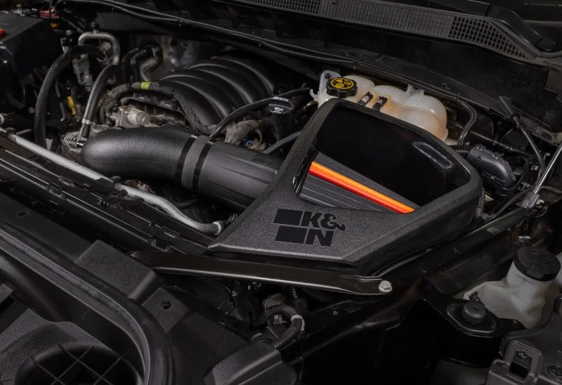 K&N 2019+ Chevrolet Silverado 1500 V8 5.3L/6.2L F/L NextGen DryFlow - Back View