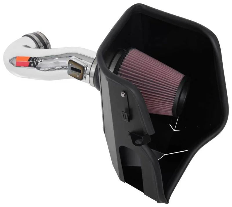 K&N 2019 Chevy Silverado / GMC Sierra 1500 V8-5.3/6.2L Performance Air Intake Kit - Main Product View