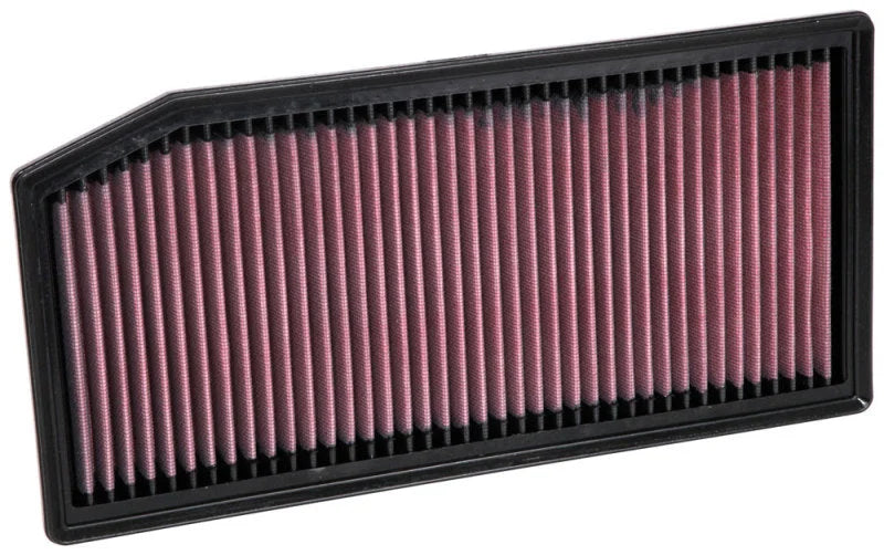 K&N 2019 Mercedes Benz E350 L4-2.0L F/I Replacement Drop In Air Filter - Side View