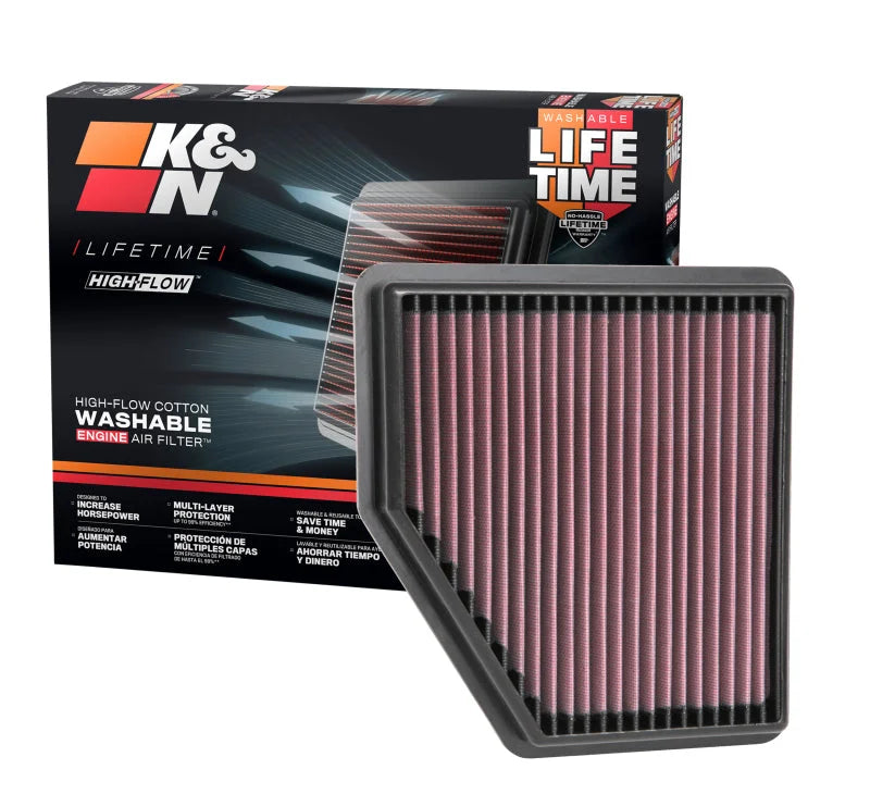 K&N 2019 Nissan Altima 2.5L F/I Drop In Replacement Air Filter - Additional View 6