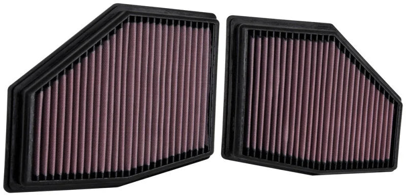 K&N 2020 BMW M550i 4.4L V8 Replacement Air Filter (2 Per Box) - Main Product View