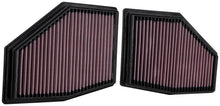Load image into Gallery viewer, K&amp;N 2020 BMW M550i 4.4L V8 Replacement Air Filter (2 Per Box) - Main Product View