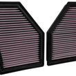 Load image into Gallery viewer, K&amp;N 2020 BMW M550i 4.4L V8 Replacement Air Filter (2 Per Box) - Side View