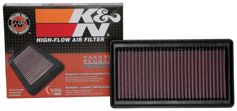 K&N 2020 Hyundai Venue L4-1.6L F/I Replacement Air Filter - Side View