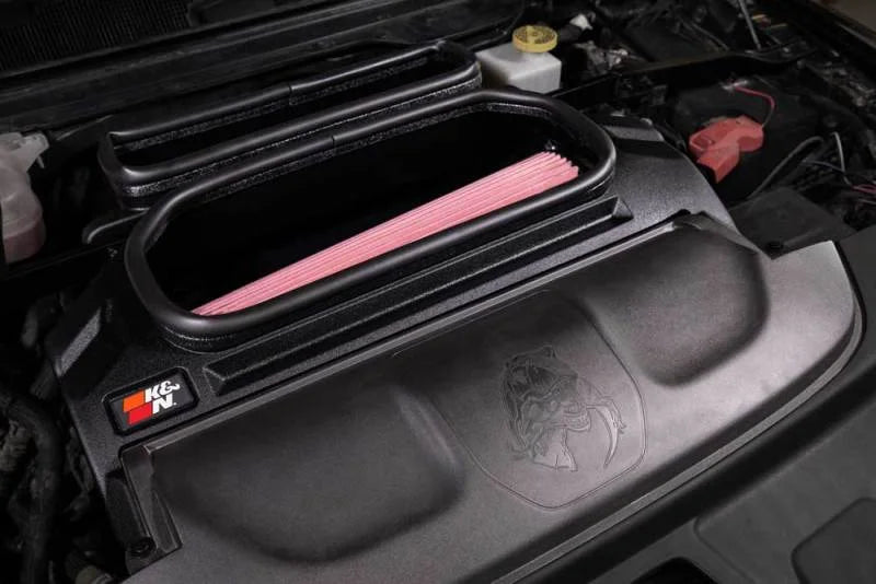 K&N 2021-2022 Dodge RAM 1500 TRX V8-6.2L AirCharger Intake - Side View