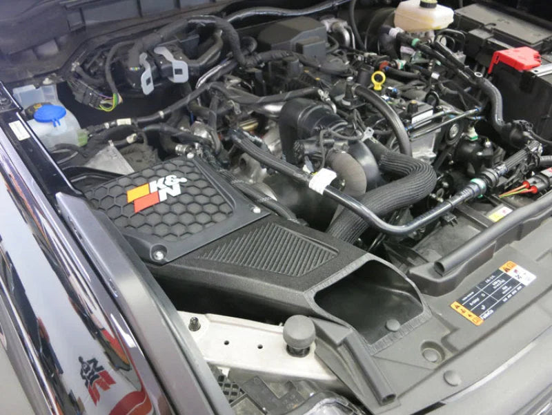 K&N 2021+ Ford Bronco VL4-2.3L F/I AirCharger Performance Intake - Side View
