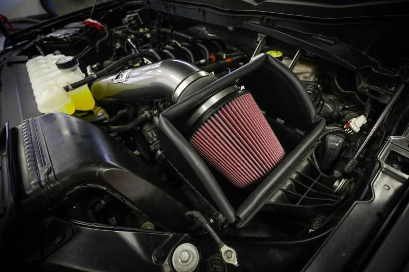 K&N 2021+ Ford F-150 V8-5.0L F/I High Flow Performance Intake Kit - Side View