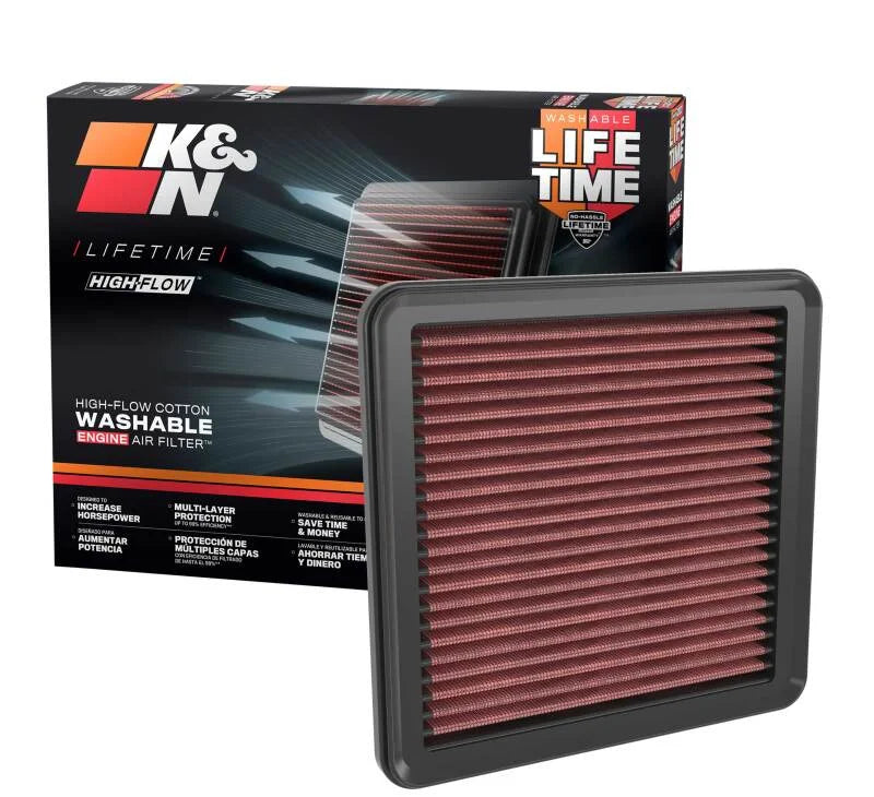 K&N 2022 Honda Civic 1.5L L4 Replacement Air Filter - Back View