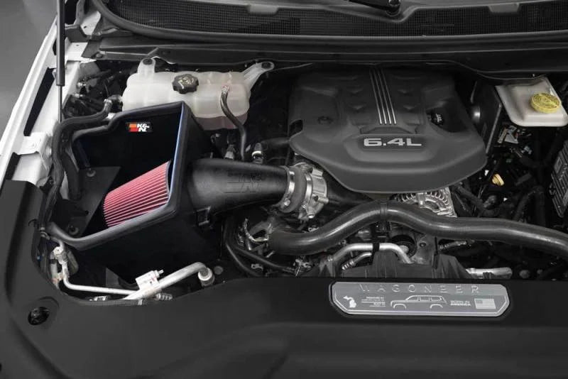 K&N 2022 Jeep Grand Wagoneer V8-6.4L Performance Air Intake System - Side View