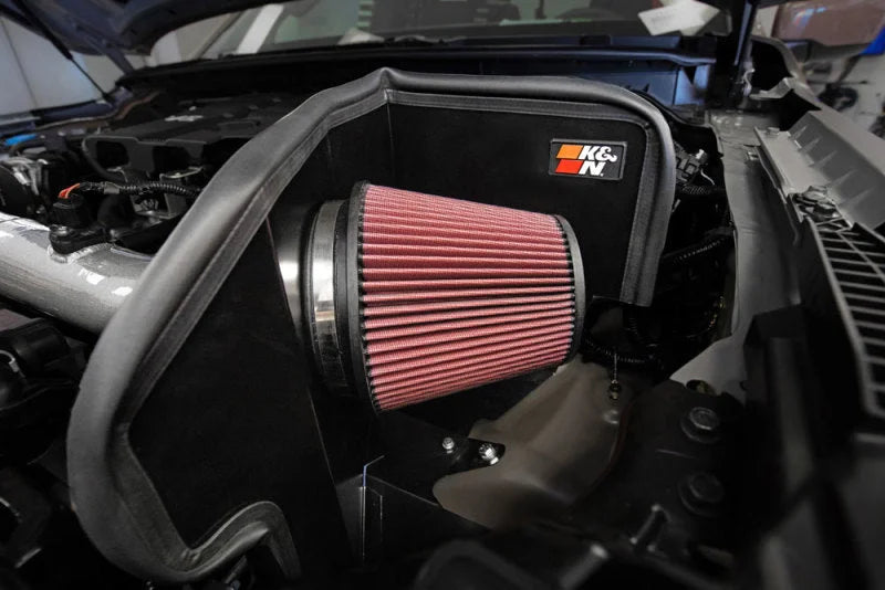 K&N 2022 Nissan Frontier V6 3.8LPerformance Air Intake System - Side View