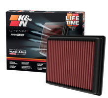 Load image into Gallery viewer, K&amp;N 2022 Nissan Pathfinder V6-3.5L Replacement Air Filter - Back View