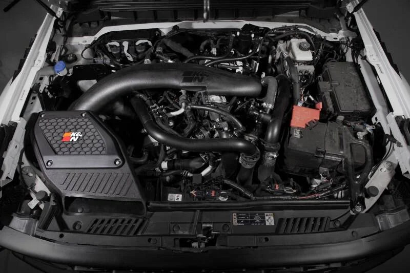 K&N 2023 Ford Bronco Raptor V6 3.0L F/I 63 Series AirCharger Performance Air Intake System - Back View