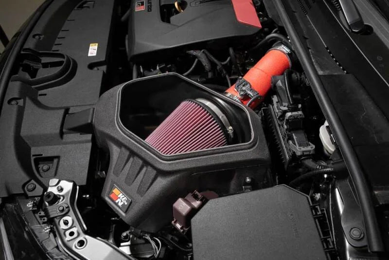 K&N 2023+ Toyota GR Corolla L3 1.6L Typhoon Performance Air Intake System - Back View