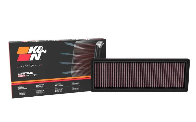 K&N 2024 Ford Mustang 2.3L L4 Drop-In Air Filter - Installation View