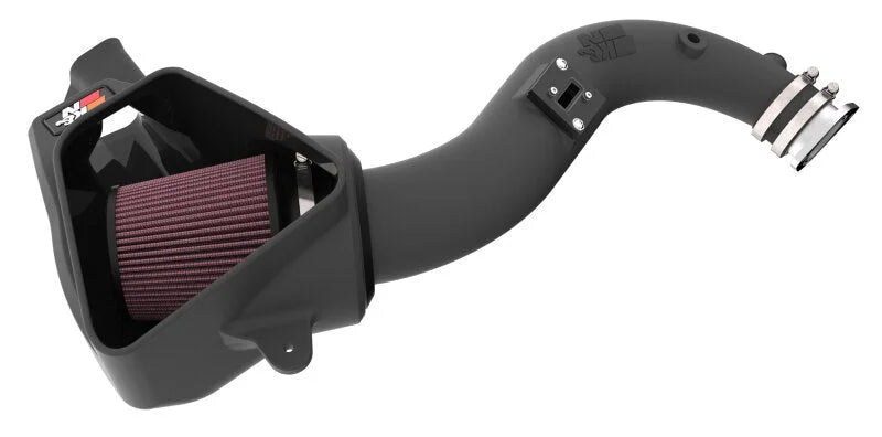 K&N 2024 Ford Mustang Ecoboost L4-2.3L F/L Turbo AirCharger - Cold Air Intake System - Installation View