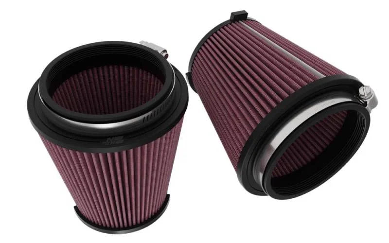 K&N 2024 Ford Mustang / GT 5.0L V8  Drop-In Replacement Air Filter (Pair) - Detail View