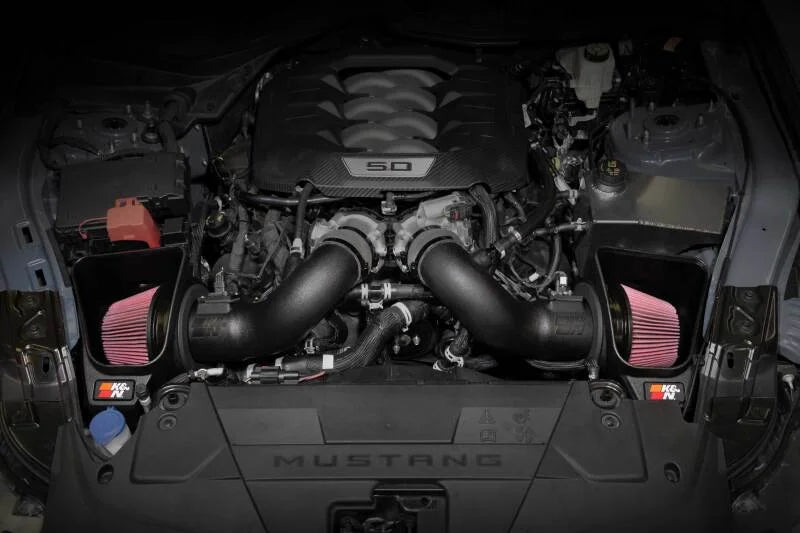 K&N 2024 Ford Mustang GT 63 Series Air Intake - Side View