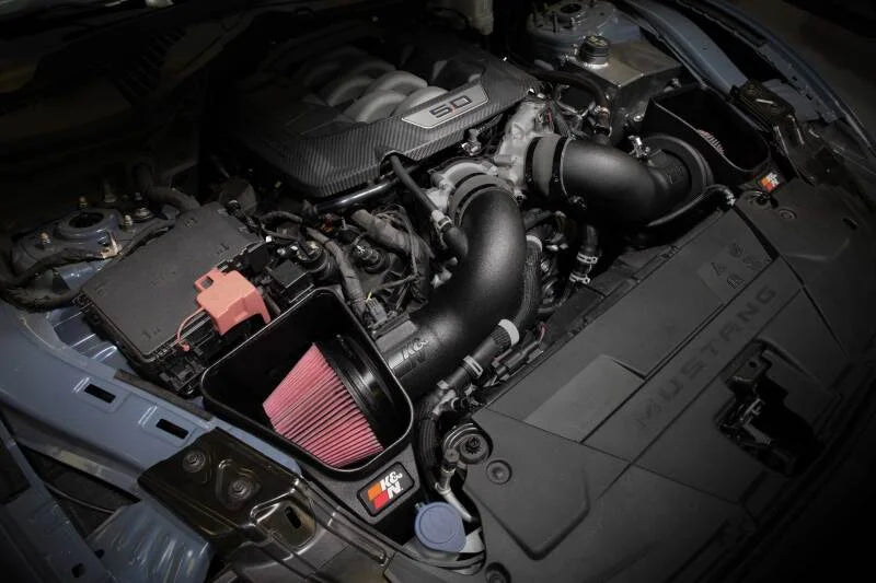 K&N 2024 Ford Mustang GT 63 Series Air Intake - Back View