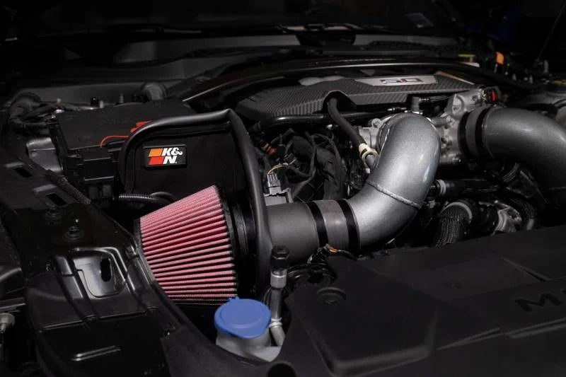 K&N 2024+ Ford Mustang V8 5.0L Typhoon Performance Air Intake System - Back View