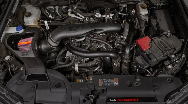 K&N 2024 Ford Ranger Raptor V6 3.0L NextGen Cold Air Intake - Back View