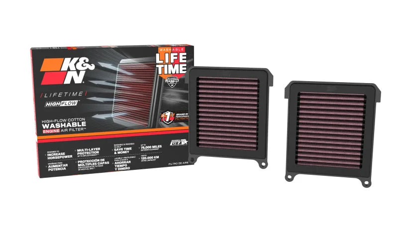 K&N 2024+ Honda CRF1100L Africa Twin High-Flow Air Filter - Back View