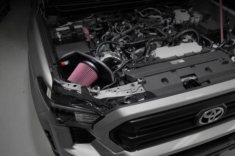 K&N 2024 Toyota Tacoma 77 Series Air Intake - Back View
