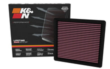 Load image into Gallery viewer, K&amp;N 21-23 Jeep Wrangler 6.4L V8 Replacement Air Filter - Installation View