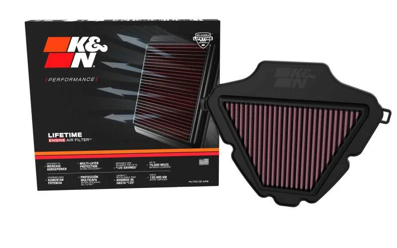 K&N 21-24 Honda NC750X 745 / Honda NC750X DCT 745 Replacement Air Filter - Back View