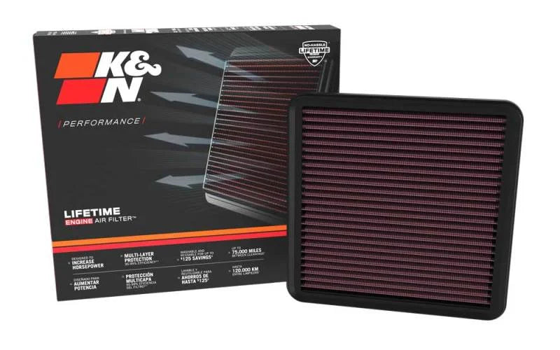K&N 22-23 Hyundai Elantra N 2.0L L4 Replacement Air Filter - Back View
