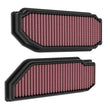 Load image into Gallery viewer, K&amp;N 22-23 Mercedes Benz SL55 AMG V8 4.0L Replacement Air Filters (2 Per Box) - Side View