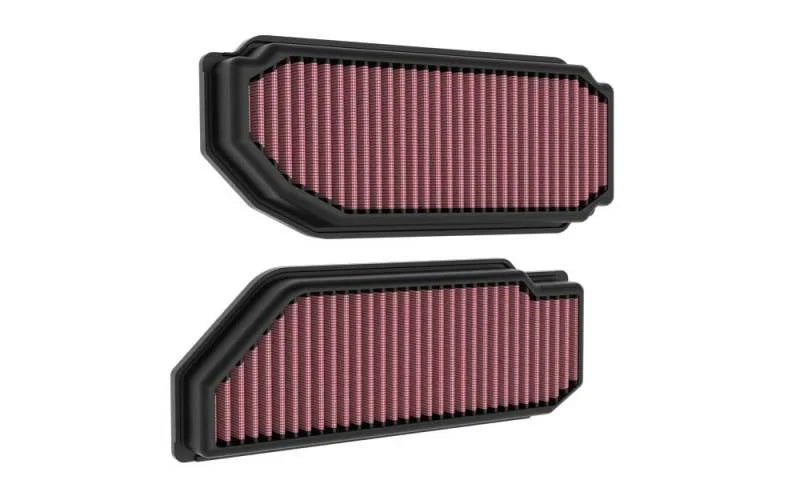 K&N 22-23 Mercedes Benz SL55 AMG V8 4.0L Replacement Air Filters (2 Per Box) - Side View
