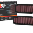 Load image into Gallery viewer, K&amp;N 22-23 Mercedes Benz SL55 AMG V8 4.0L Replacement Air Filters (2 Per Box) - Back View